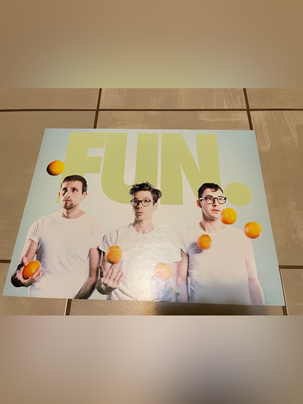FUN Band Poster with Orange Accents